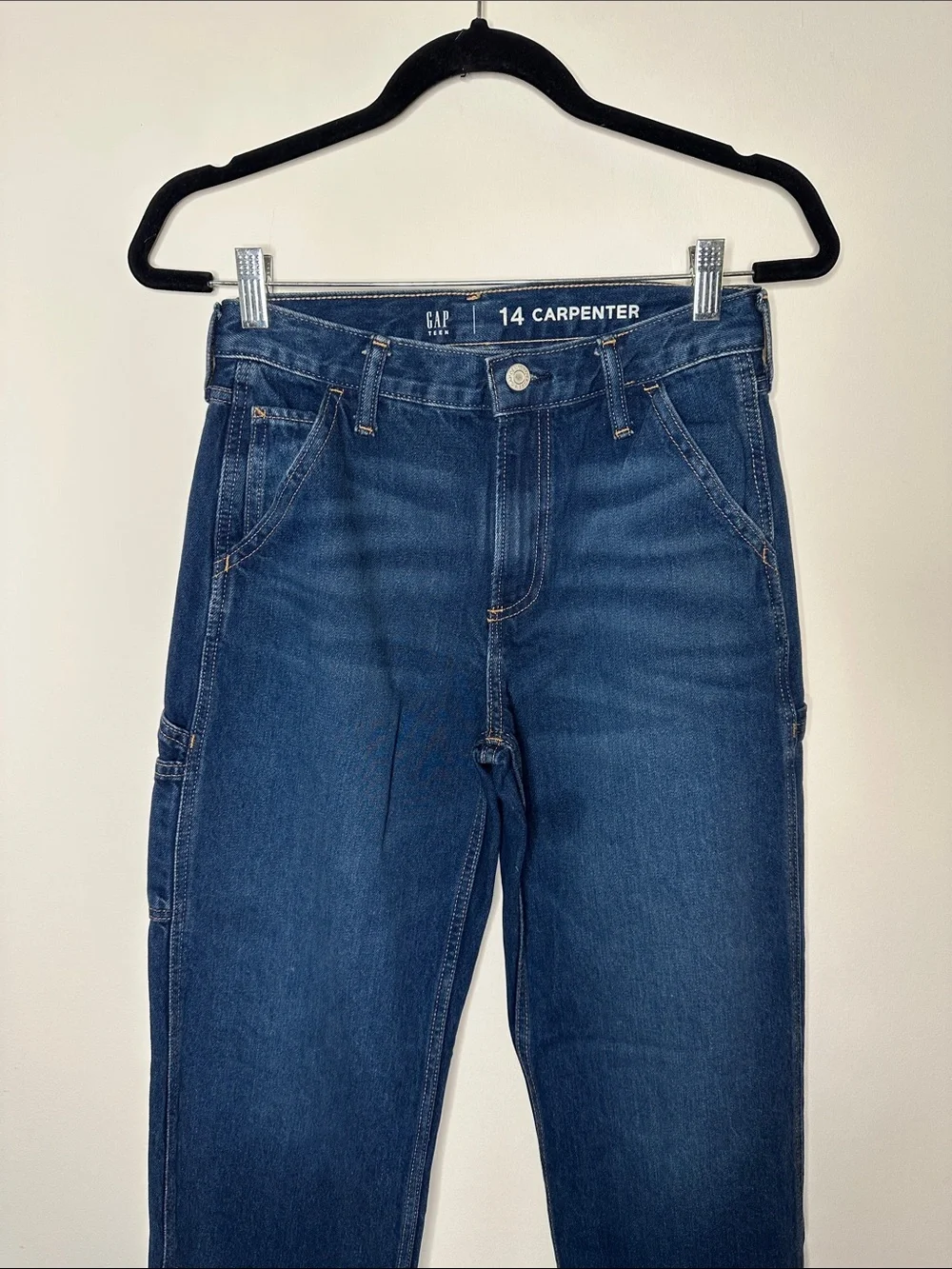GAP Teen Dark Wash Carpenter Jeans
